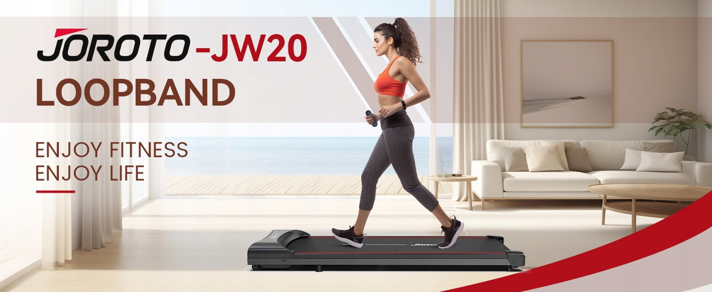 JOROTO JW20 Walking Pad 3 in 1 Treadmill 2,25 PS 1-6 km/h Load capacity 140 kg Maximum user weight 150 kg