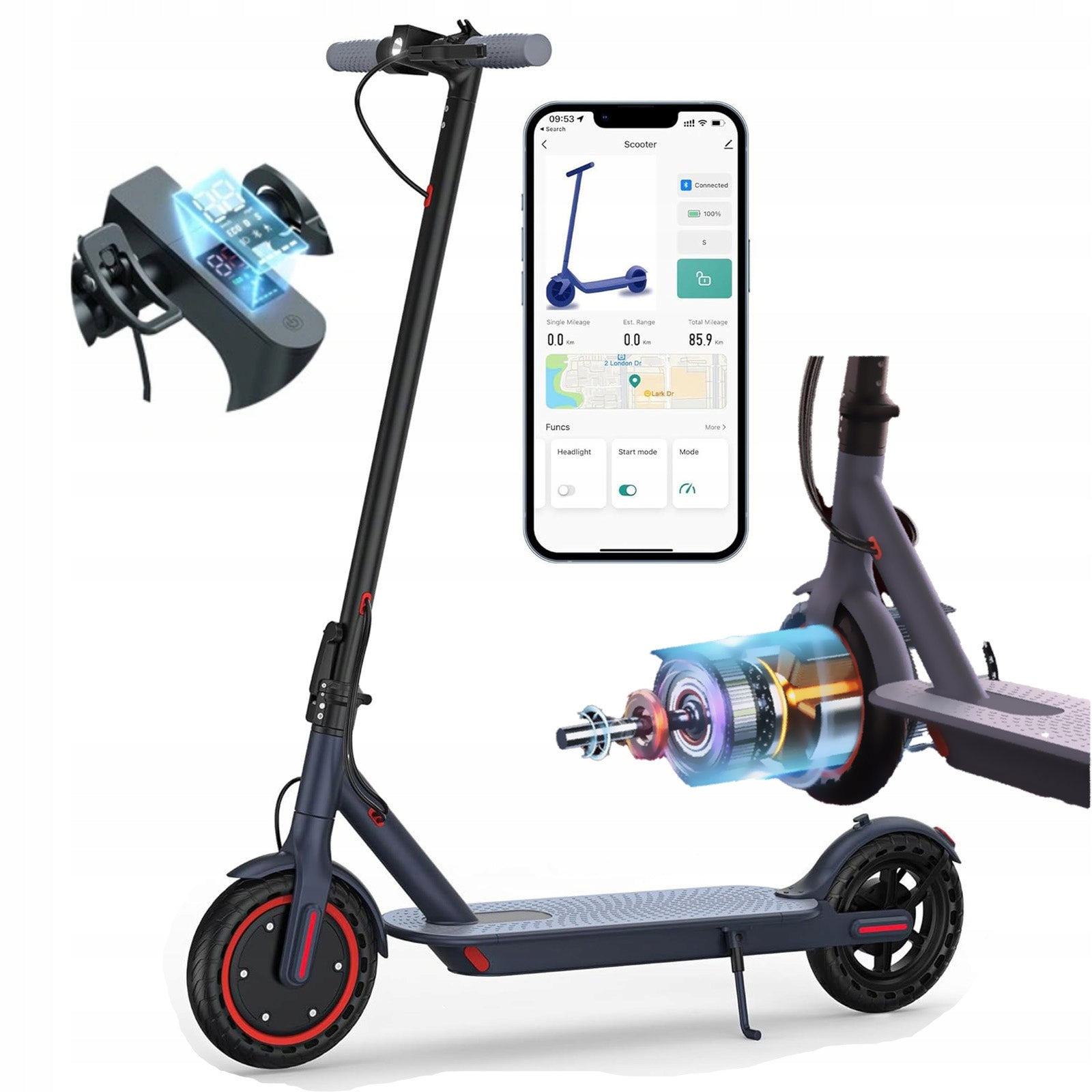 JUICEASE TX01 Folding 350W 36V 36KM 8.5“ for Children+ APP Manufacturer code JUICEASE TX01