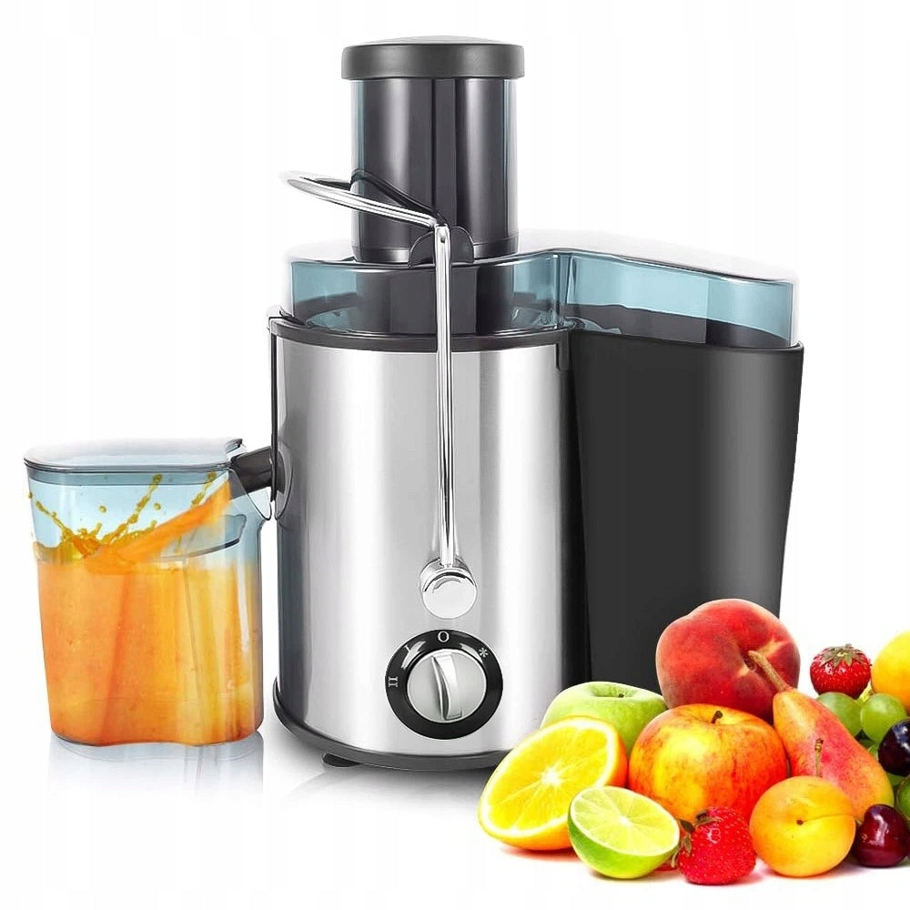 JUICER 1000W 500ML 2 SPEED 65MM HOLE SILVER FRUIT AND VEGETABLES 220V Packaging status original