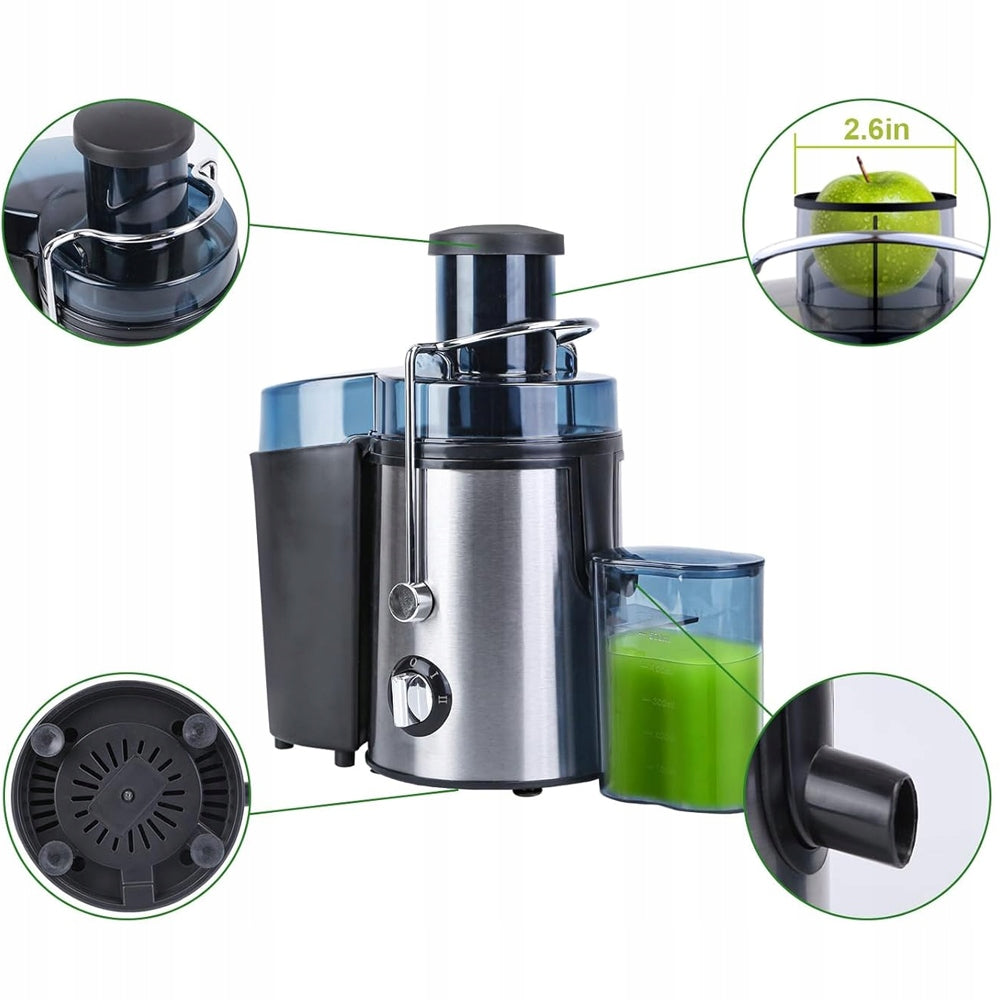 JUICER FRUIT AND VEGETABLE JUICER ELECTRIC 800W Packaging status original