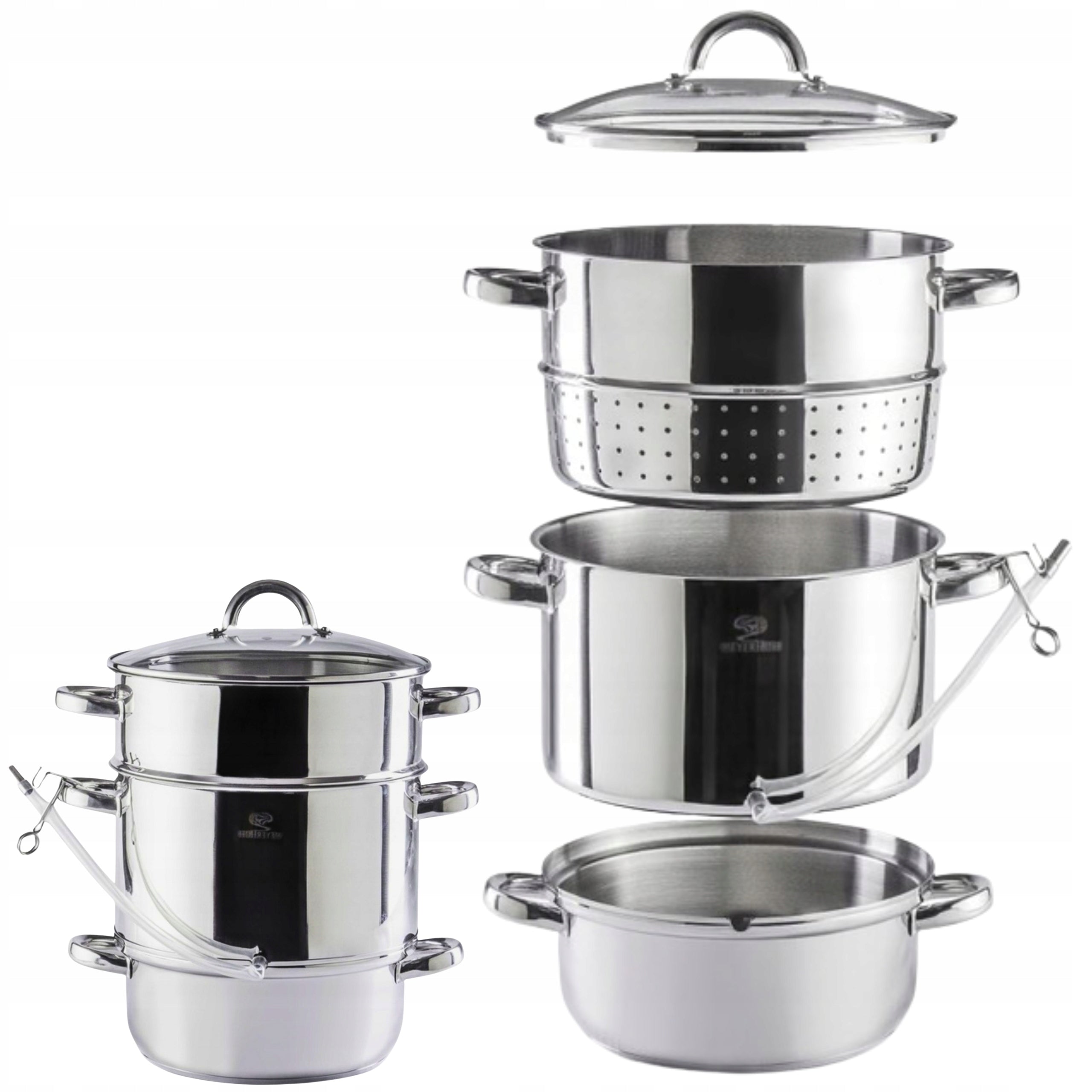 JUICER INDUCTION steamer induction gas MEYERHOFF 8L STAINLESS STEEL