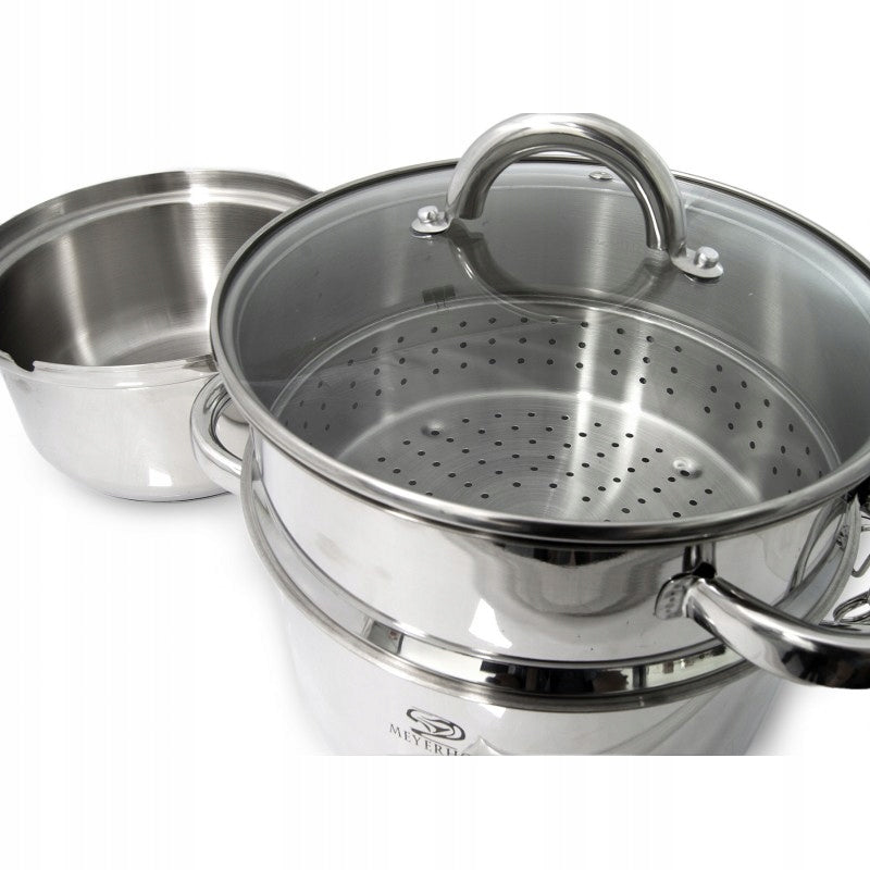 JUICER JUICE POT STEAMER 2in1 STEEL 8L MEYERHOFF Brand Hoffner