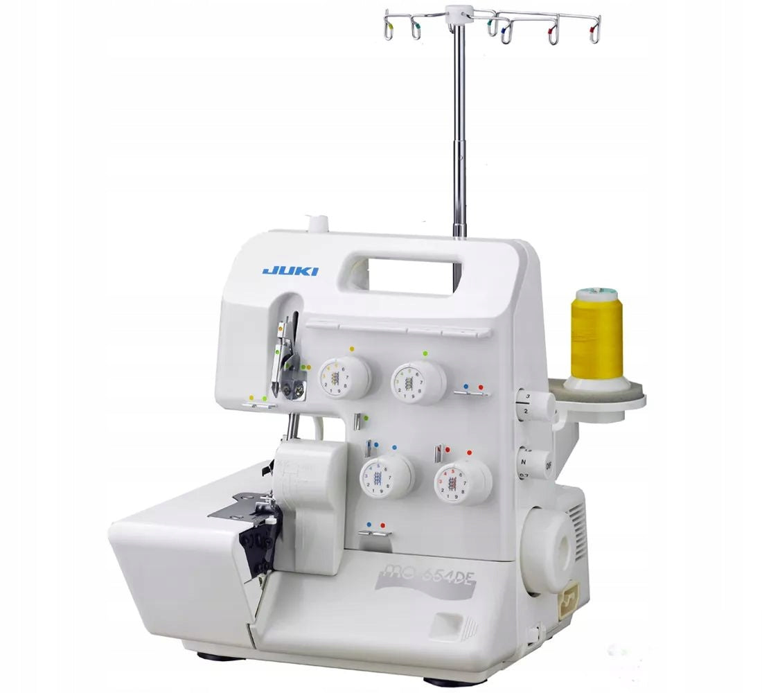 JUKI MO-654DE 4-thread overlock with gripper threader and mere