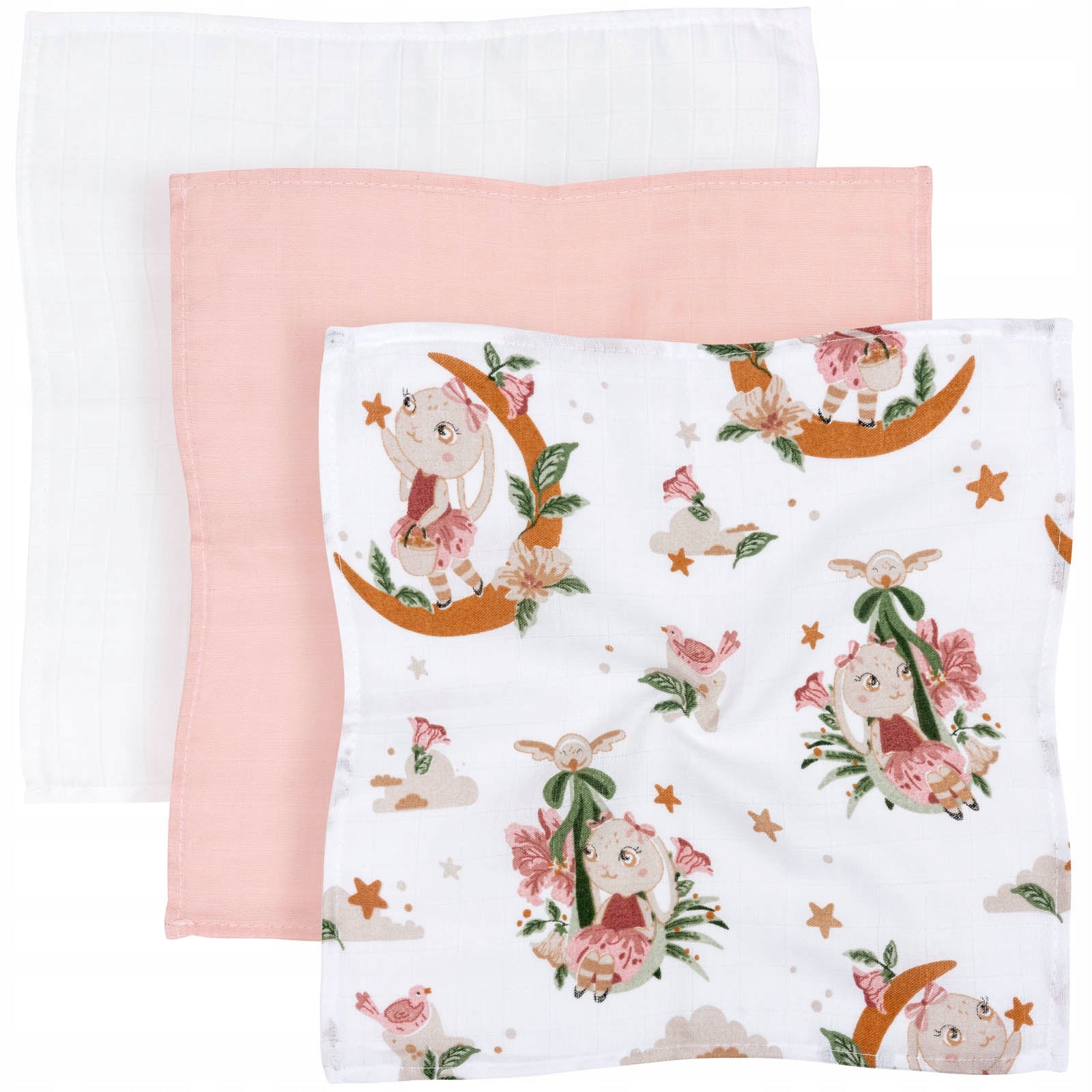 JUKKI 3PACK MUSLIN DIAPER 30 x 30 cm DIAPER SET 3 pcs. Brand Jukki