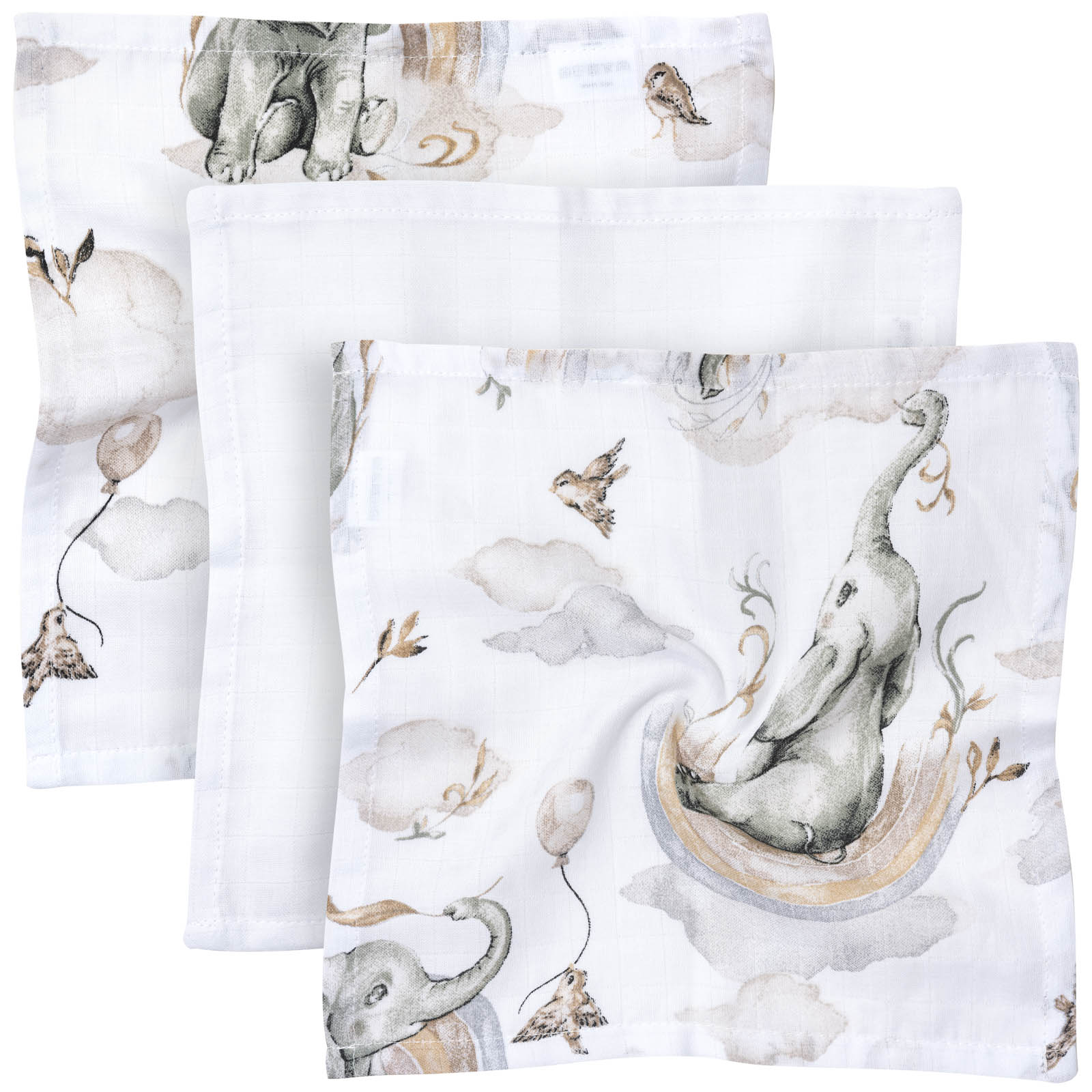 JUKKI 3PACK MUSLIN DIAPER 30 x 30 cm DIAPER SET 3 pcs. Brand Jukki