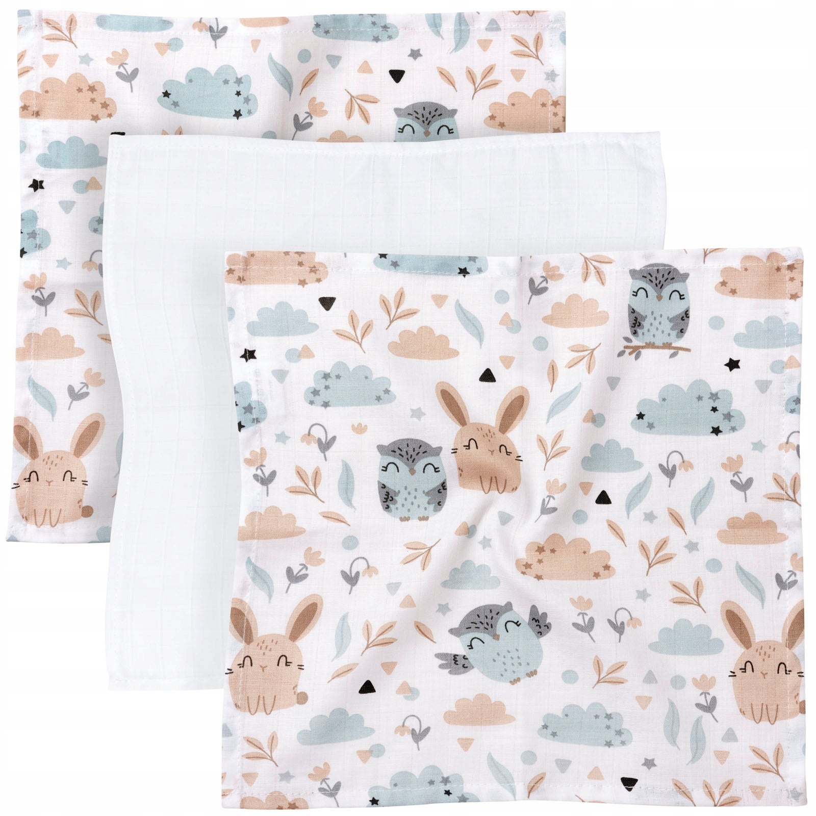 JUKKI 3PACK MUSLIN DIAPER 30 x 30 cm DIAPER SET 3 pcs. EAN (GTIN) 5904506825967