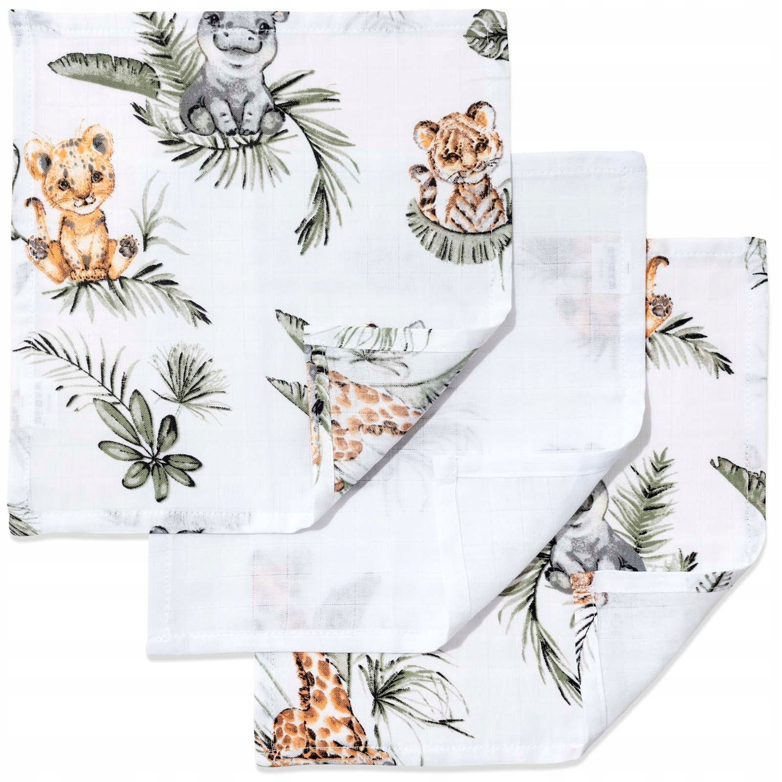 JUKKI 3PACK MUSLIN DIAPER 30 x 30 cm DIAPER SET 3 pcs.