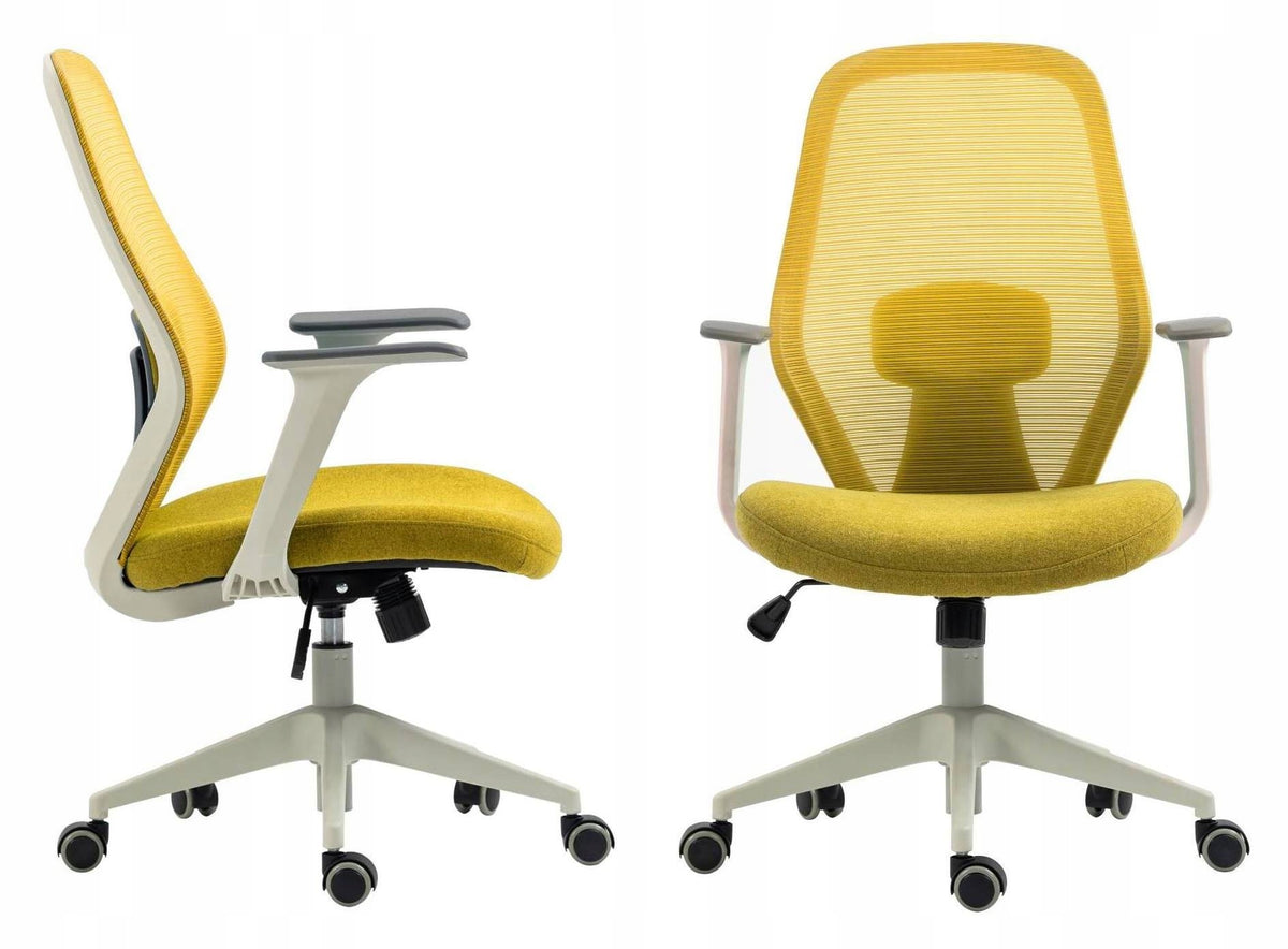 JUMP Children's Office Chair Yellow Swivel Mesh Youth Lightweight EAN (GTIN) 5906122401457