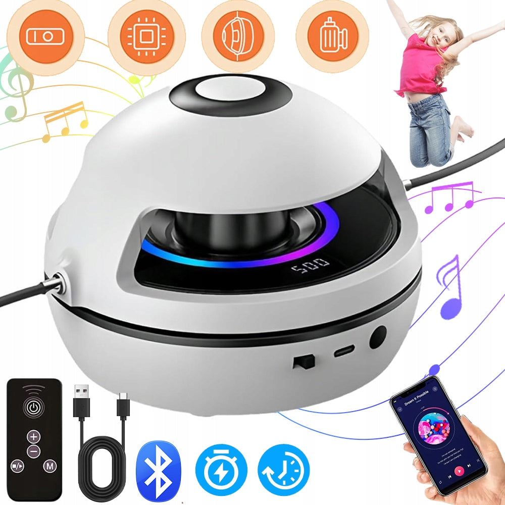 JUMP ROPE BLUETOOTH MUSIC AUTOMATIC LED CHILD 1-10 WITH COUNTER + REMOTE CONTROL
