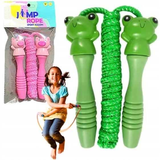 JUMP ROPE FOR CHILDREN 200CM 2M COLORS COLORFUL WITH ANIMAL