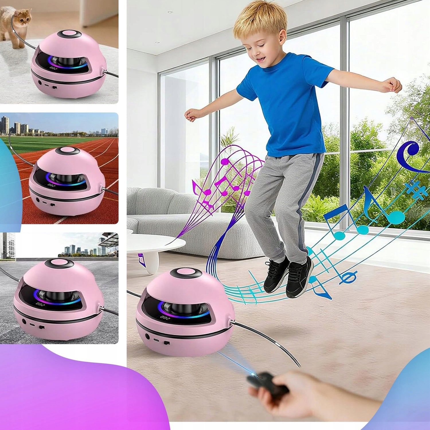 JUMP ROPE INTERACTIVE AUTO INTELLIGENT MUSIC BLUETOOTH MUSIC WITH COUNTER Manufacturer code 007673
