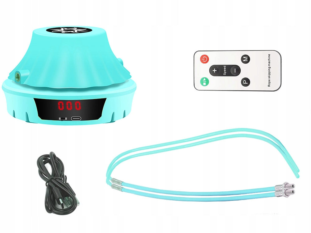 JUMP ROPE INTERACTIVE AUTOMATIC ROPE WITH REMOTE CONTROL COUNTING ROTATIONS Color blue