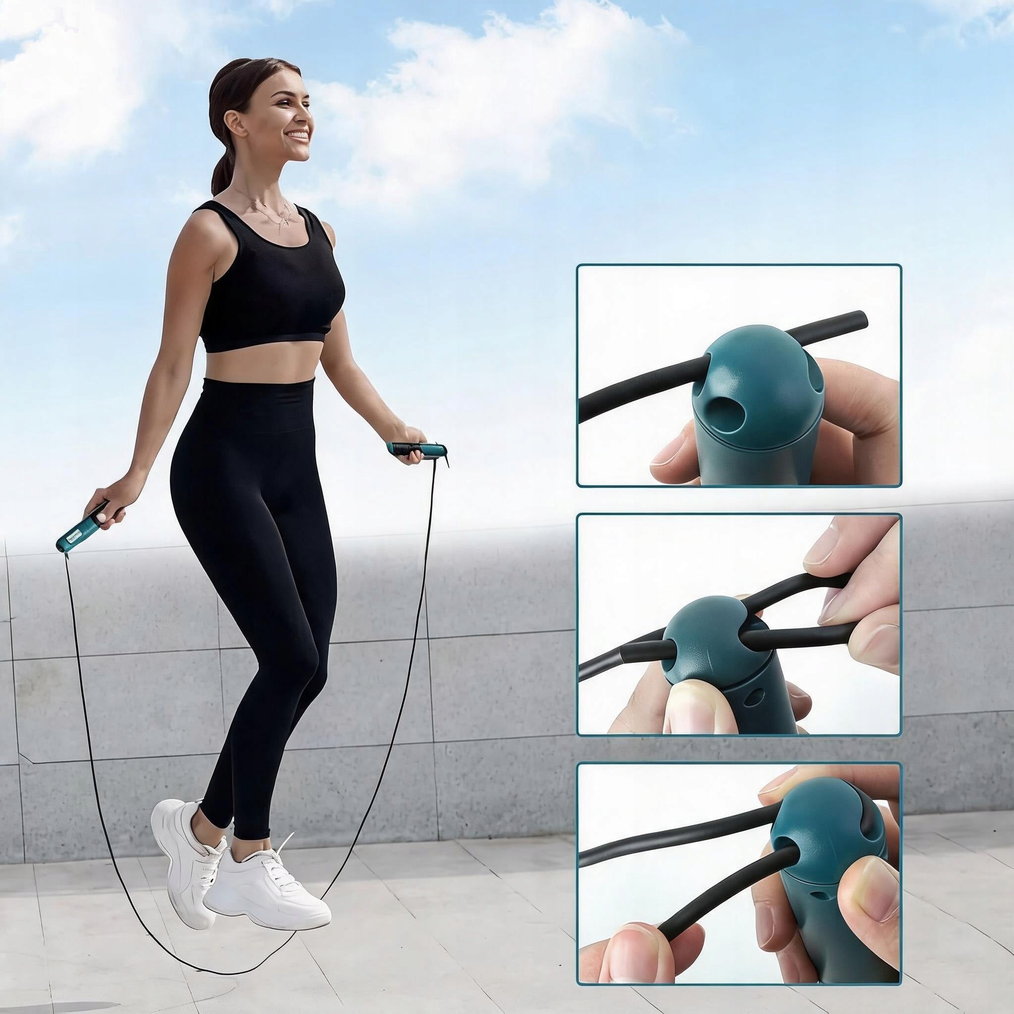 JUMP ROPE PROFESSIONAL ADJUSTABLE WIRELESS DIGITAL LED FITNESS HOME Packaging status original