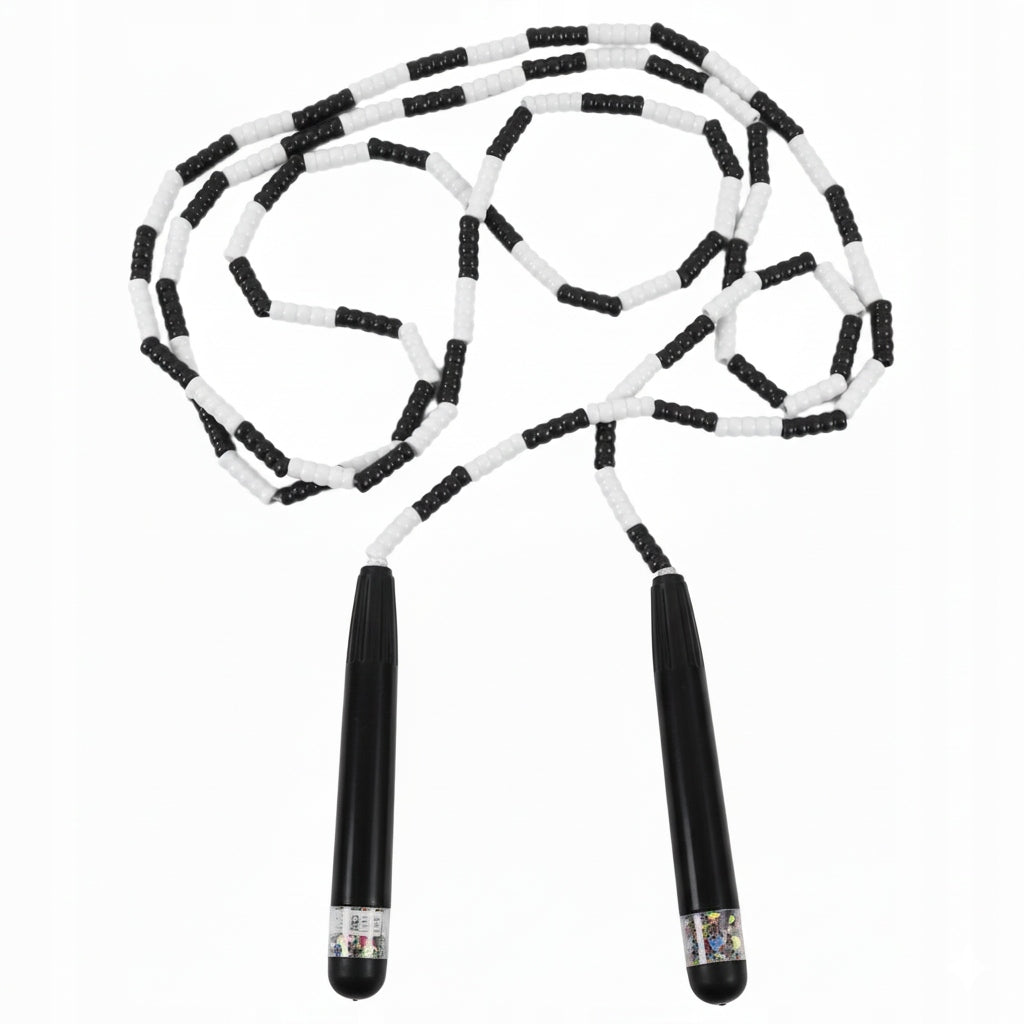 JUMP ROPE WITH BEADS FOR CHILDREN ADJUSTABLE STRING FOR PRACTICING FUN