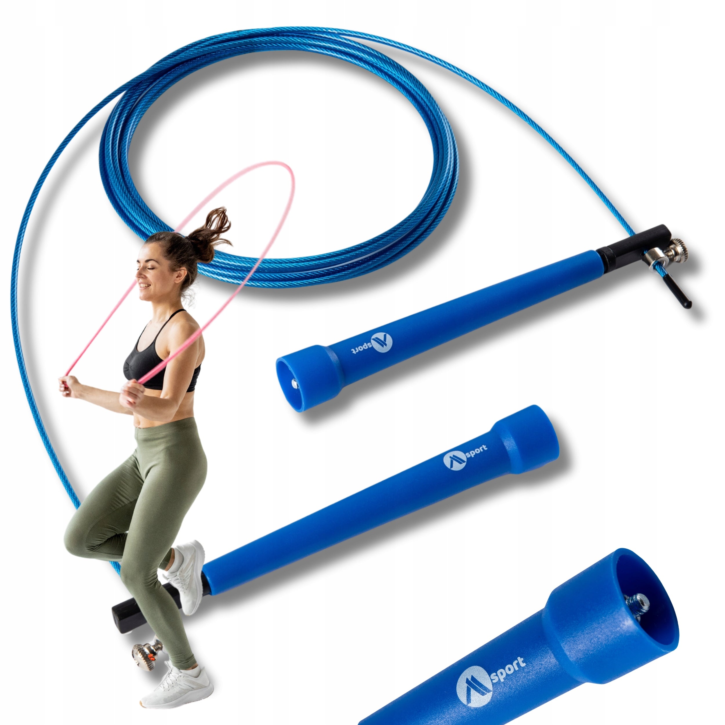 JUMP ROPE WITH BEARINGS CROSSFIT FITNESS BOXING FOR GYM EXERCISES