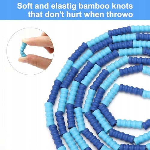 JUMP ROPE WITH FITNESS BEADS WITHOUT TANGLING ADJUSTABLE FOR CHILDREN 2 PCS. Color multicolor