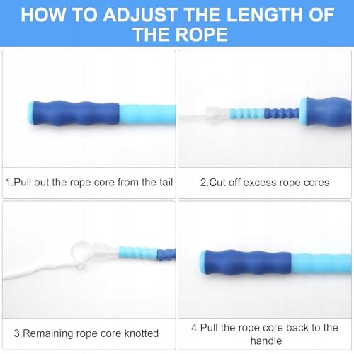 JUMP ROPE WITH FITNESS BEADS WITHOUT TANGLING ADJUSTABLE FOR CHILDREN 2 PCS. Manufacturer code Bez marki