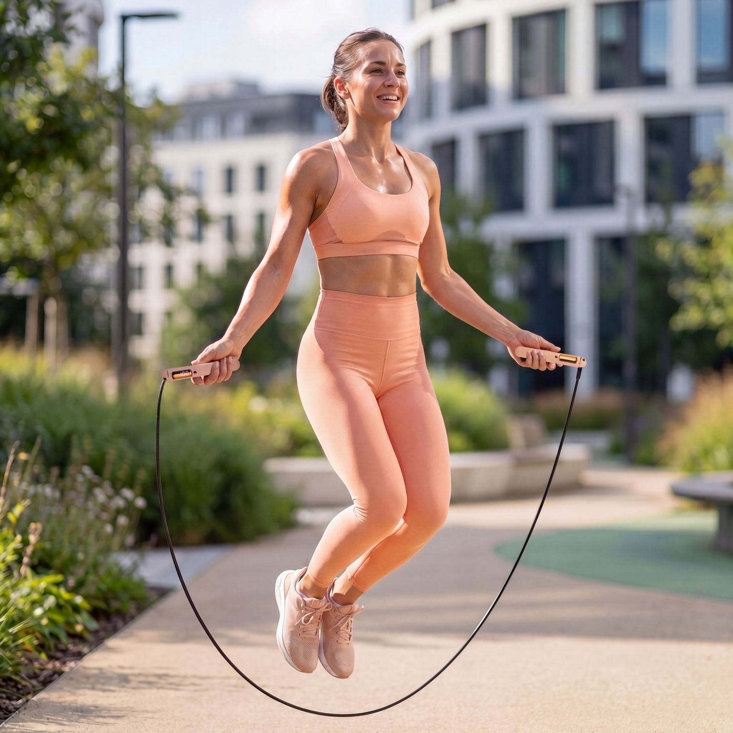 JUMP ROPE WITH WIRELESS COUNTER 2IN1 CABLE + BLUETOOTH BALLS GYMTEK Brand Gymtek