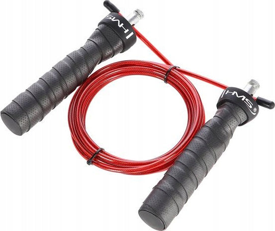 JUMP ROPE WITH WRAP SK48 HMS BLACK/RED Color red