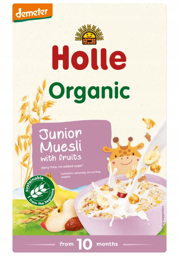 JUNIOR MUESLI WITH FRUIT FROM 10 MONTHS DEMETER BIO 250 g - HOLLE