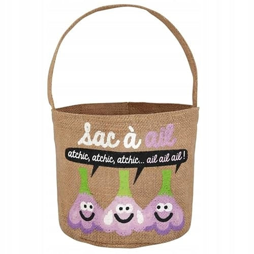 JUTE ATCHIC GARLIC BAG FOR KITCHEN VEGETABLE STORAGE FOR HOME