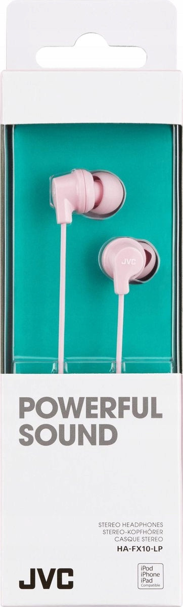 JVC IN-EAR HEADPHONES WIRED PINK Manufacturer code HAF-X10PE