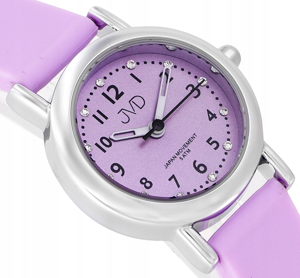 JVD Watch Purple J7189.1 with calculator box
