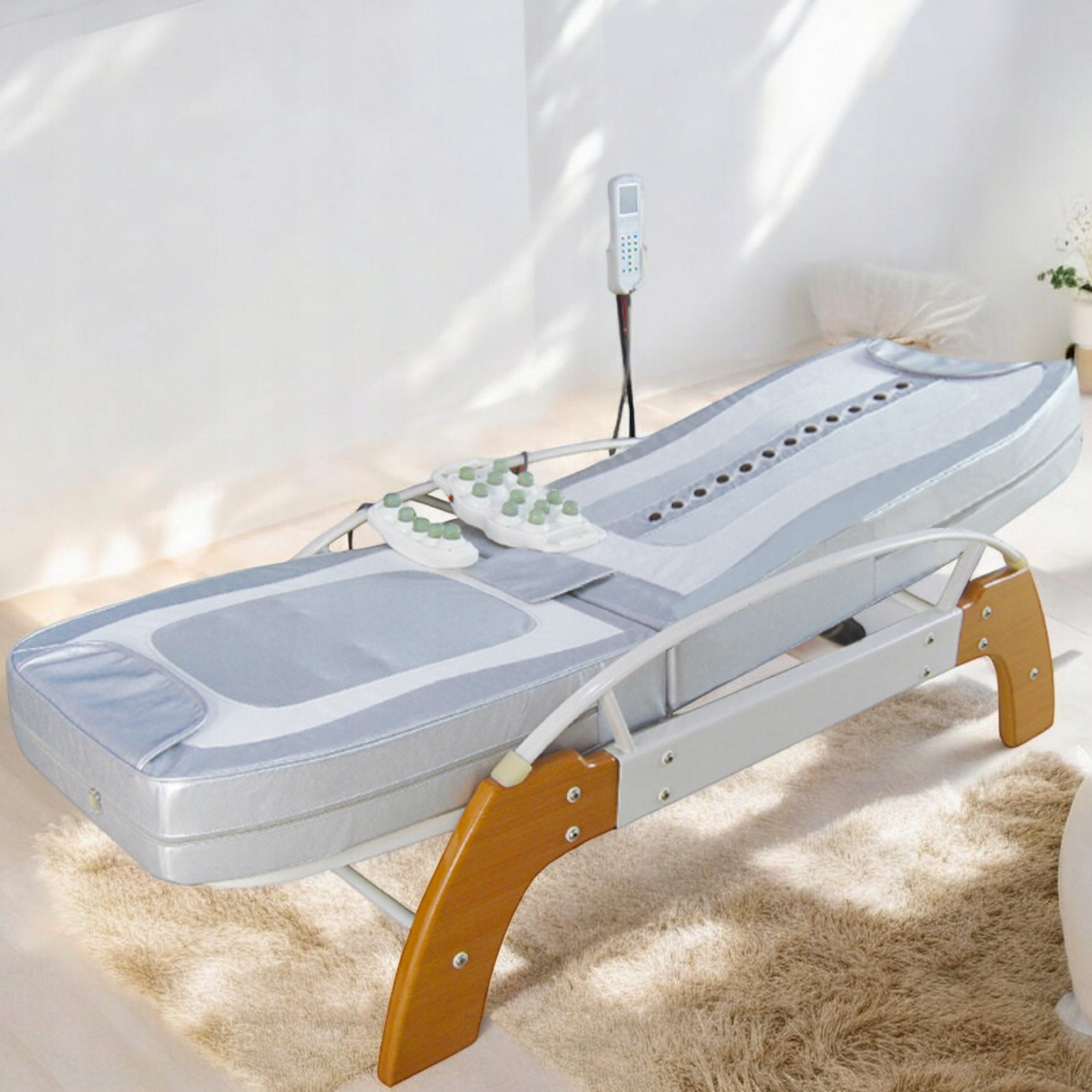 Jade Stone Adjustable Body Massage Bed Packaging status original