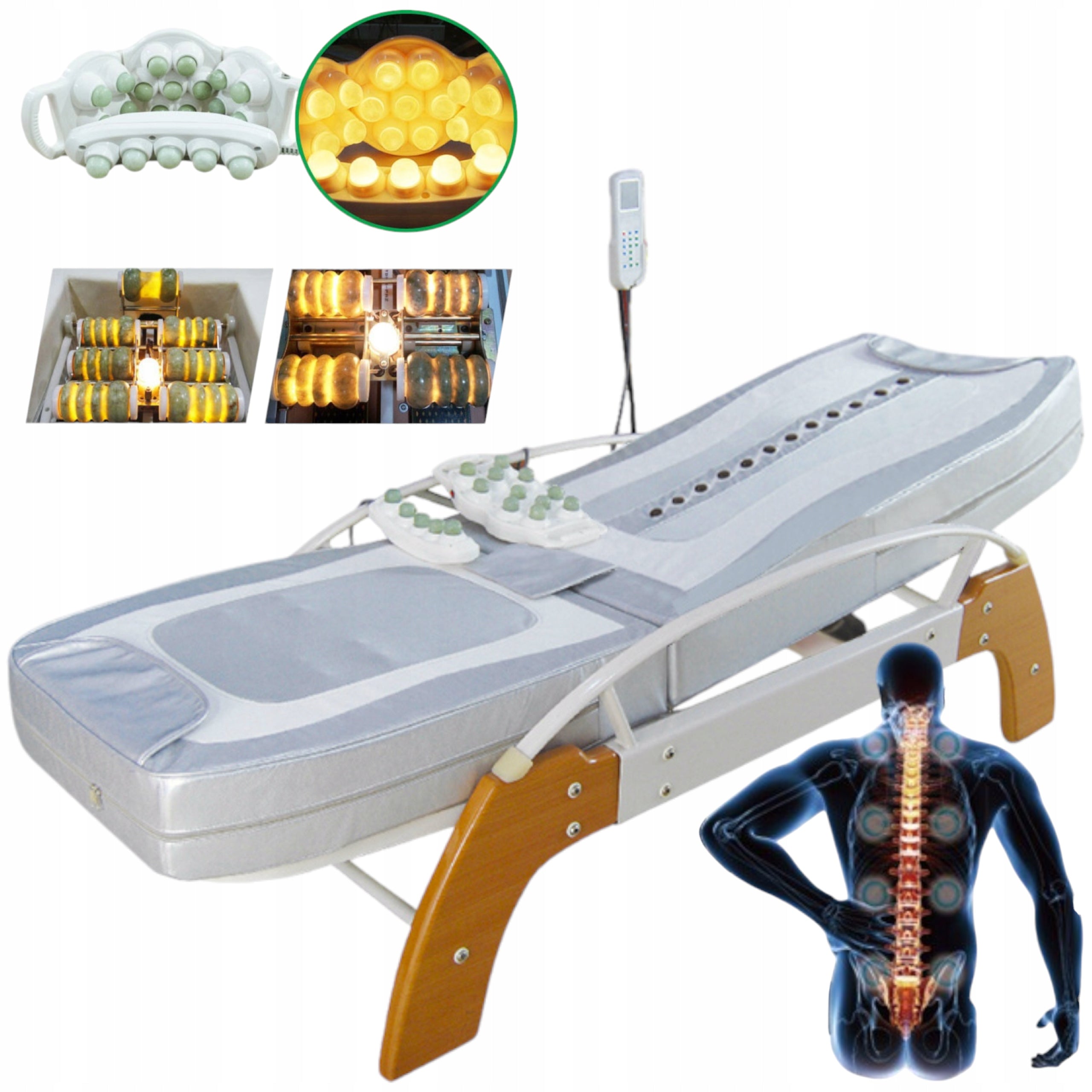 Jade Stone Adjustable Body Massage Bed