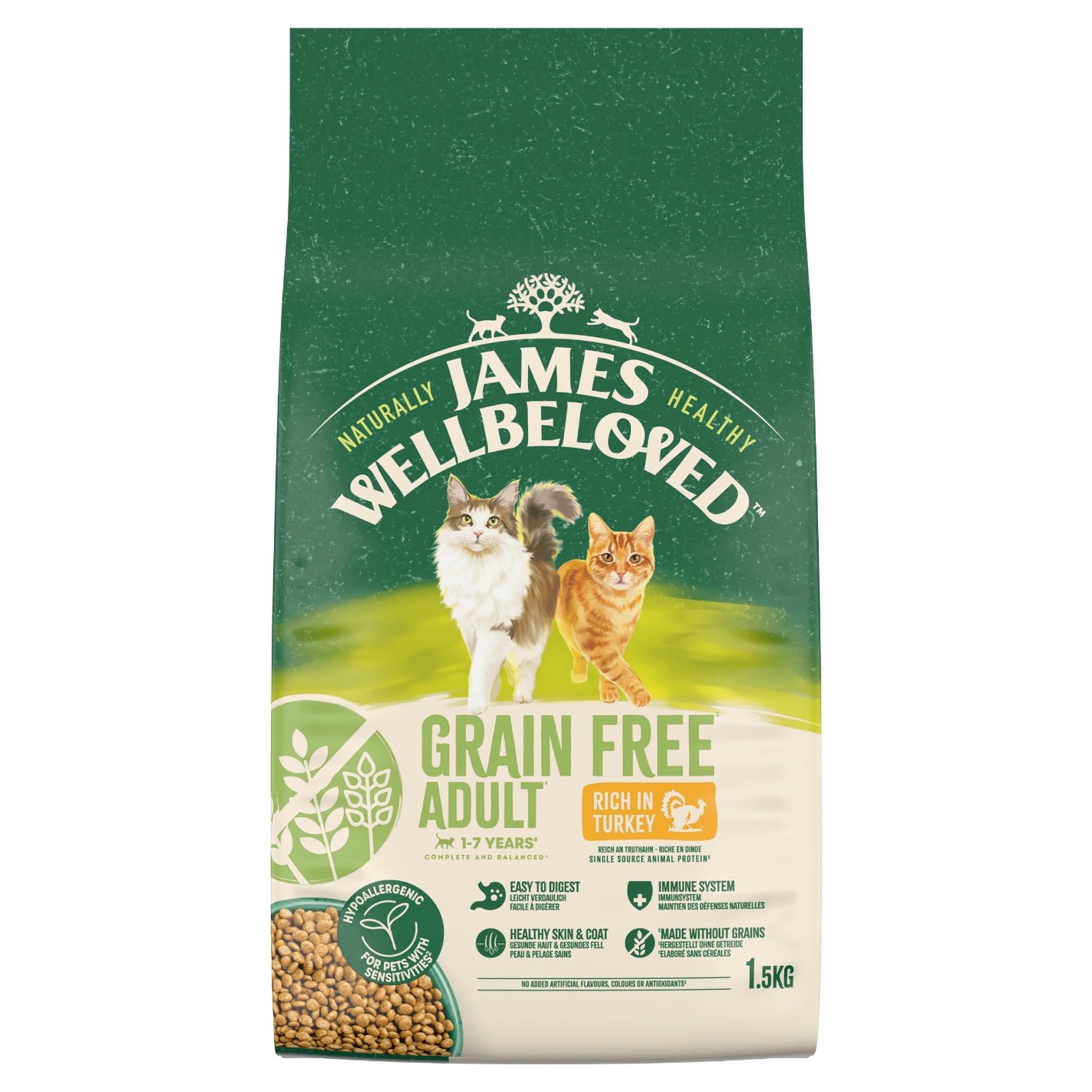 James Wellbeloved Adult turkey 1,5 kg Packaging status original