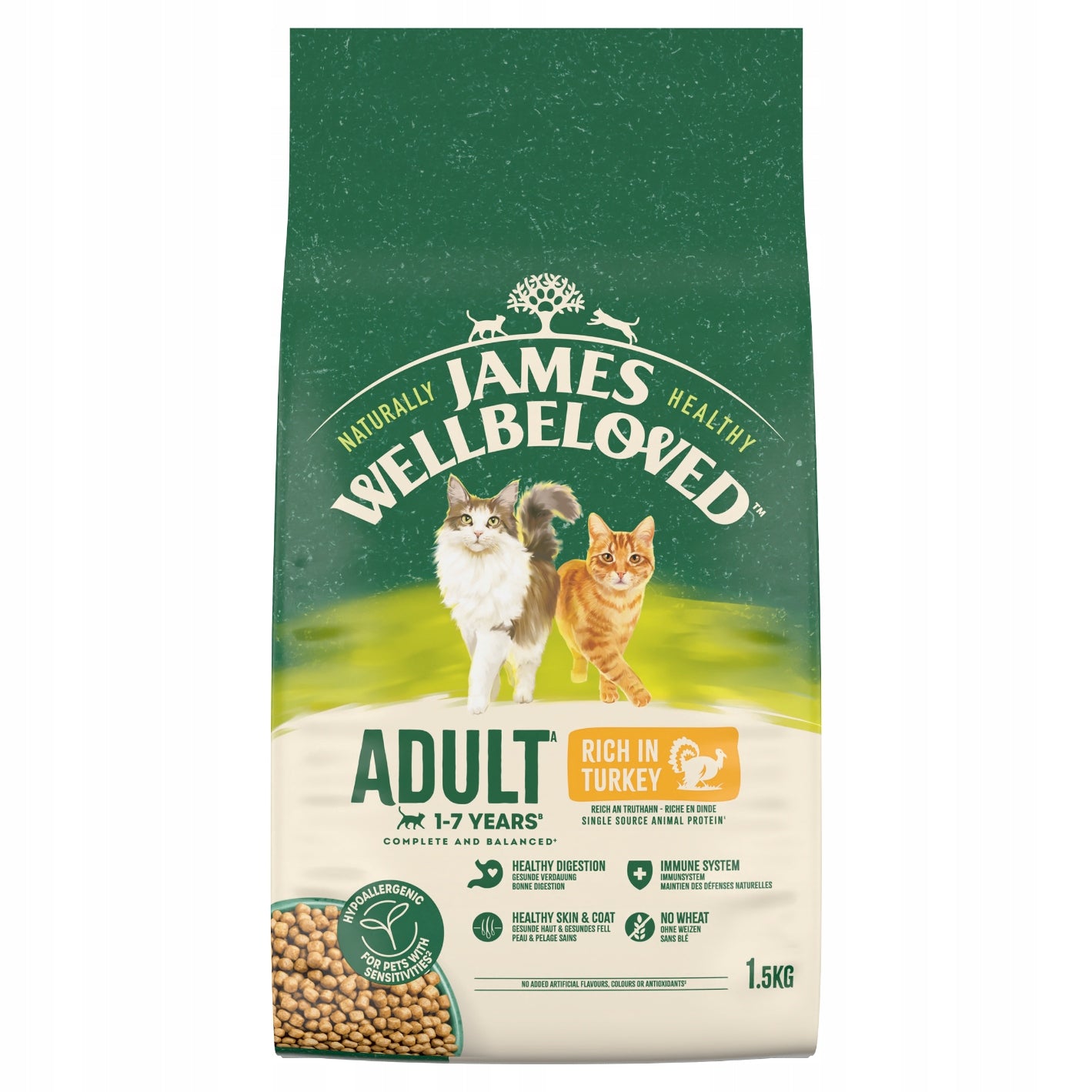 James Wellbeloved Adult turkey 1,5 kg Packaging status original