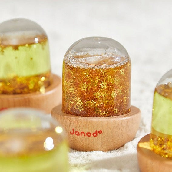 Janod Sensory snowball with glitter yellow 12m+ Brand no brand