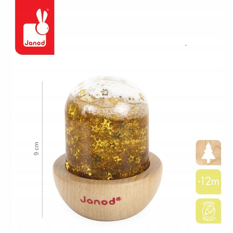 Janod Sensory snowball with glitter yellow 12m+ Power rating 1 W