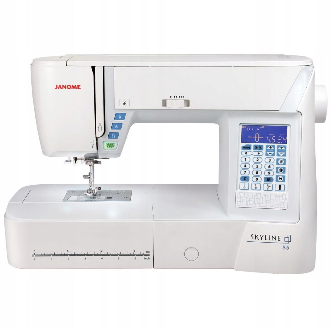 Janome Skyline S3 computer sewing machine XL 388 stitches