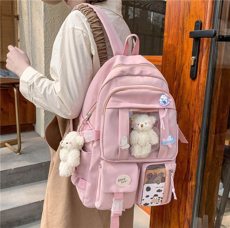 Japanese School Backpack for Girls with Bears EAN (GTIN) 5904292569847