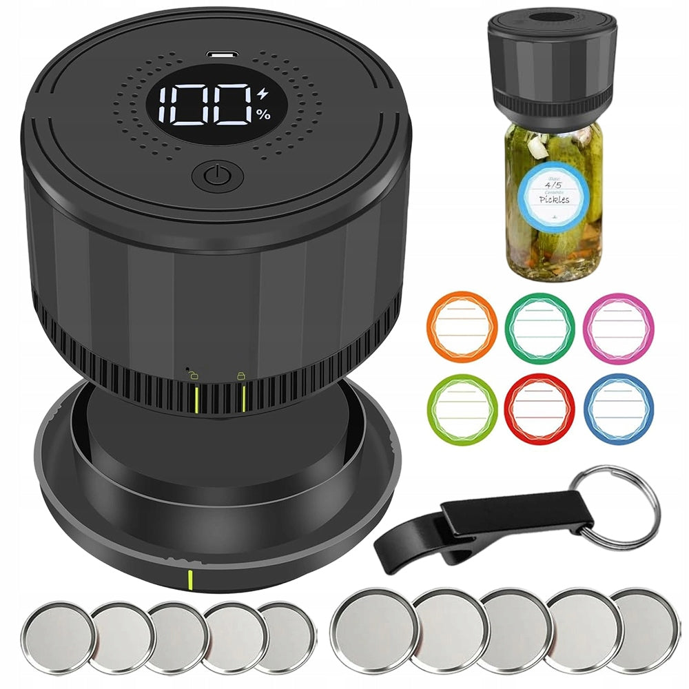 Jar Vacuum Sealing Kit Strong Suction 60kPa Portable