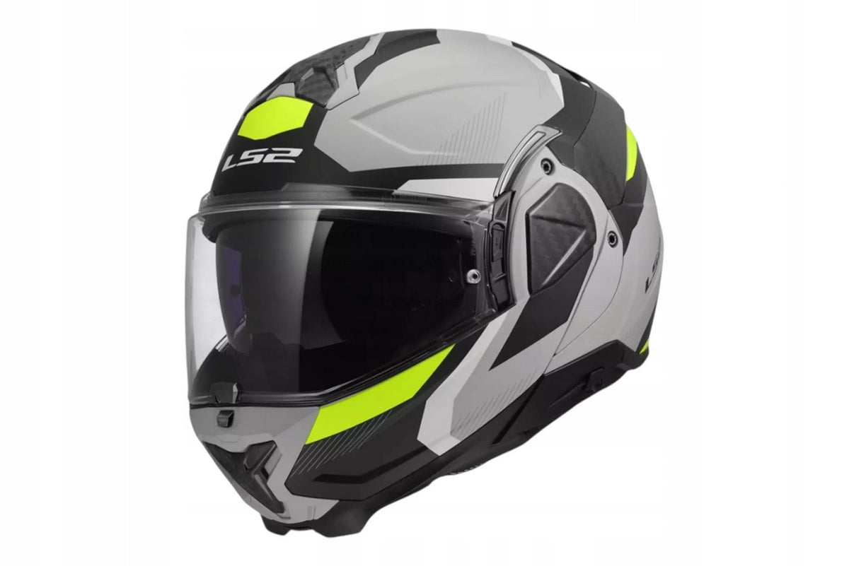 Jaw Helmet LS2 FF910 Advant II Triple Black Grey Yellow r.XXL