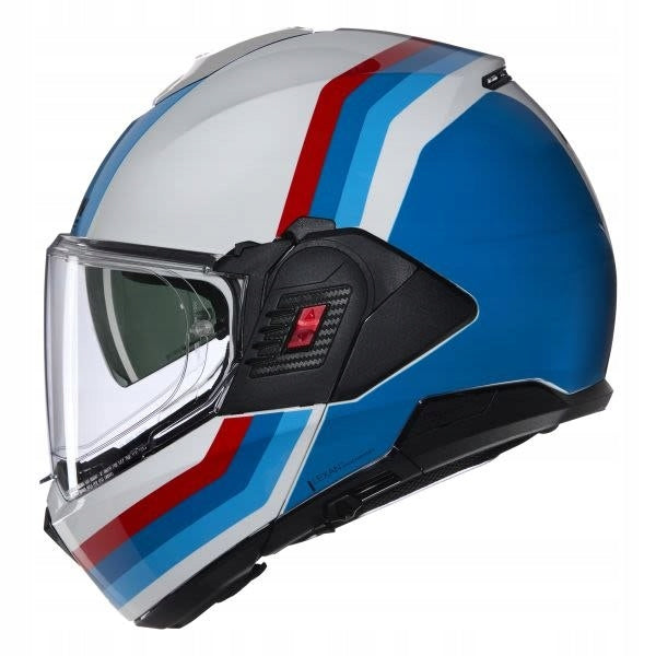 Jaw Helmet NOLAN N120-1 LINEO white/red NOLAN N1F000732-347-L Size L
