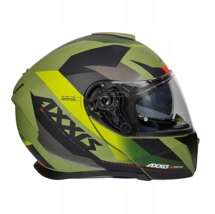 Jaw helmet AXXIS GECKO SHIELD F6 MATT GREEN – green, modular EAN (GTIN) 8435619123437