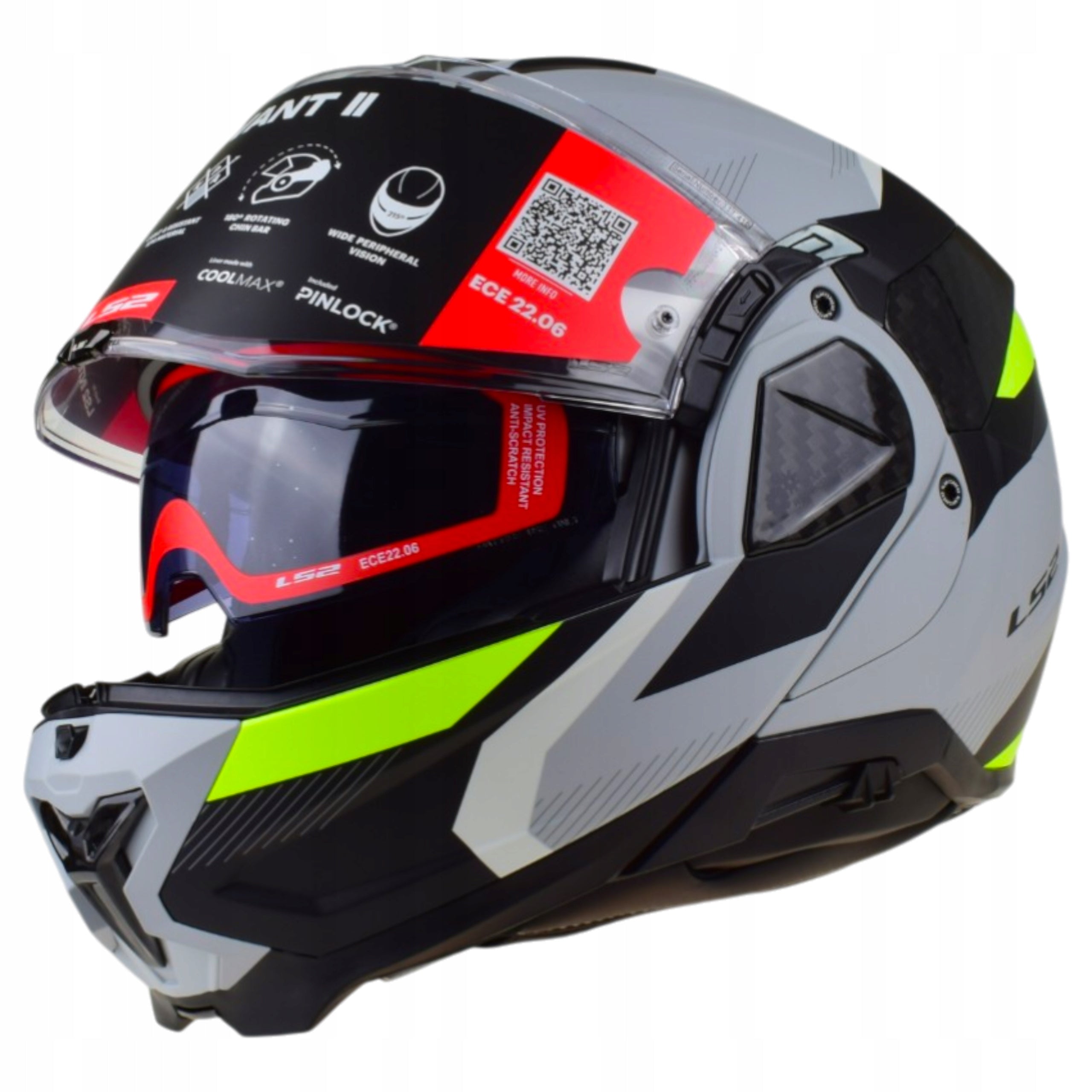 Jaw helmet LS2 FF910 ADVANT II TRIPLE MATT GREY H-V + PINLOCK size. M Manufacturer's catalog number 5691021674