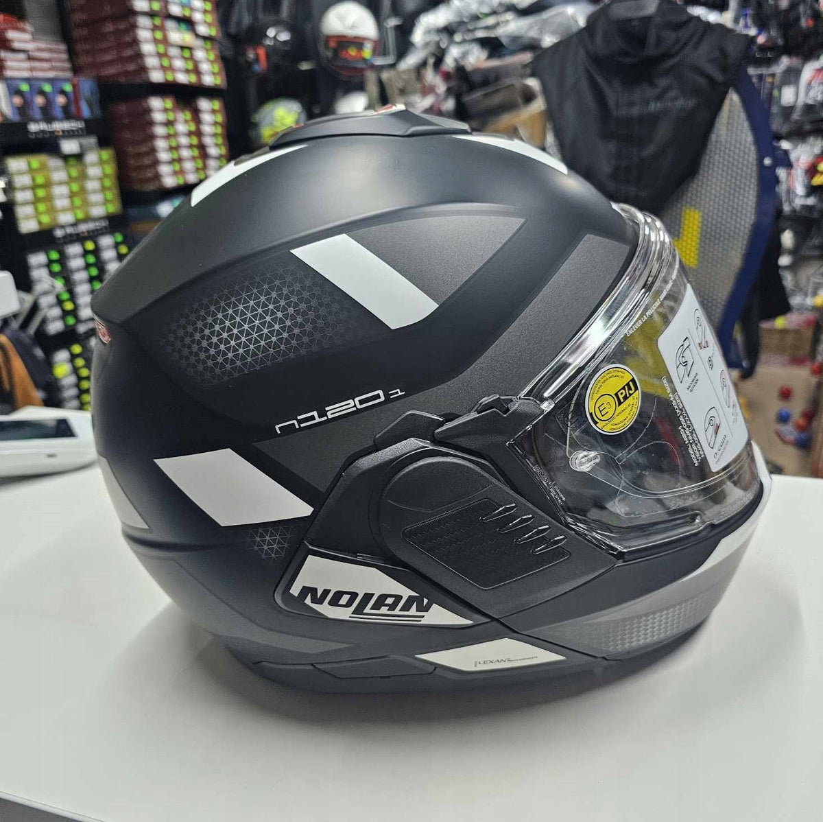 Jaw helmet Nolan N120-1 black/white matt XL EAN (GTIN) 8054945031942