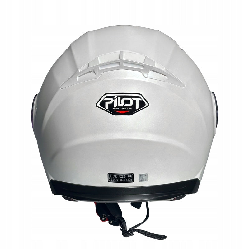 Jaw helmet PILOT ROAD II SV (ECE 22.06.) white/gloss L Manufacturer's catalog number PIL000KRA101-00L
