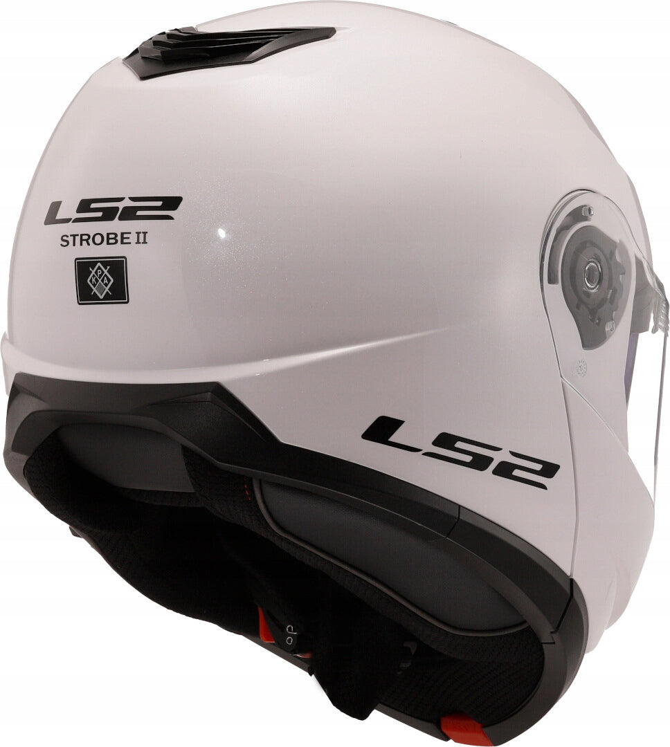Jaw helmet with blend LS2 FF908 STROBE II WHITE M European type approval ECE R22-06