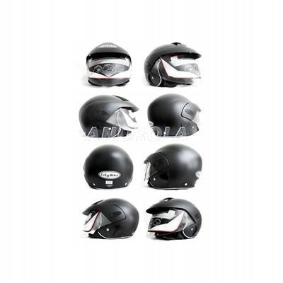 Jawless moto helmet WL-703 black gloss XS Manufacturer City-Bike