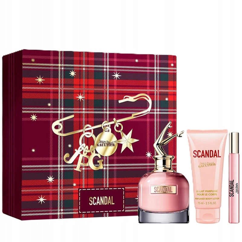 Jean Paul Gaultier Scandal 80+10ml EDP Perfumed Water 75ml Balsam Set