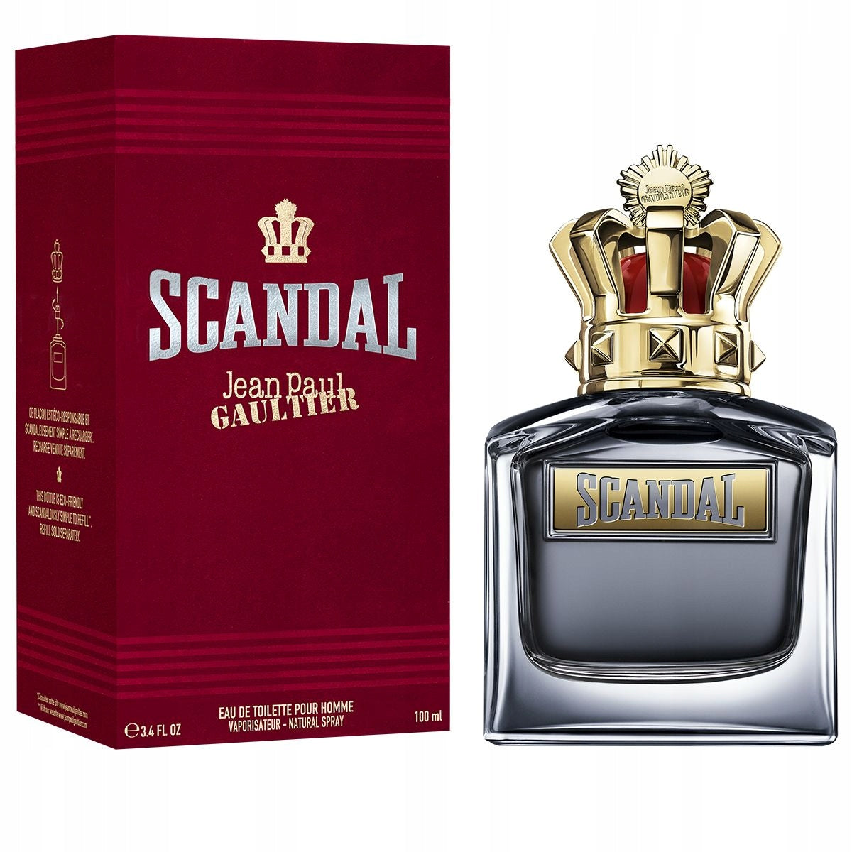 Jean Paul Gaultier Scandal Pour Homme eau de toilette refillable bottle for