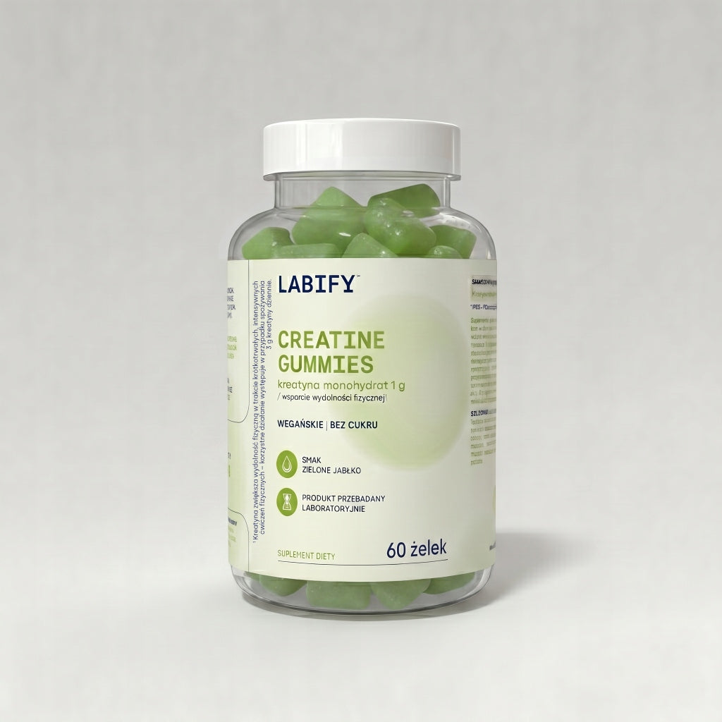 Jelly with creatine green apple Labify Creatine Gummies 1 g 60 jellies Brand LABIFY