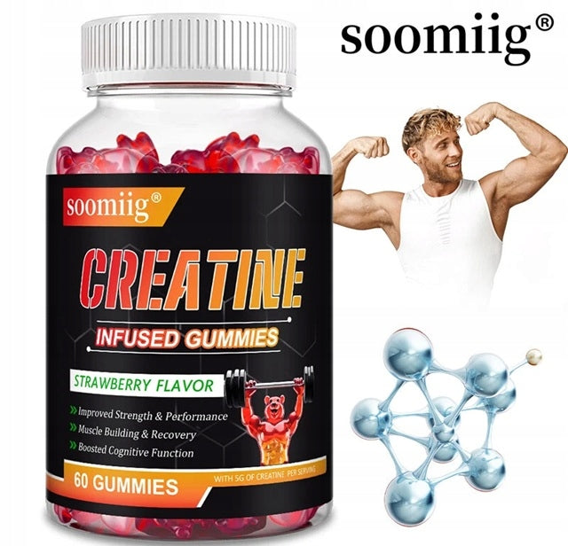 Jelly with creatine monohydrate – muscle mass gain 5000 mg per serving Packaging status original