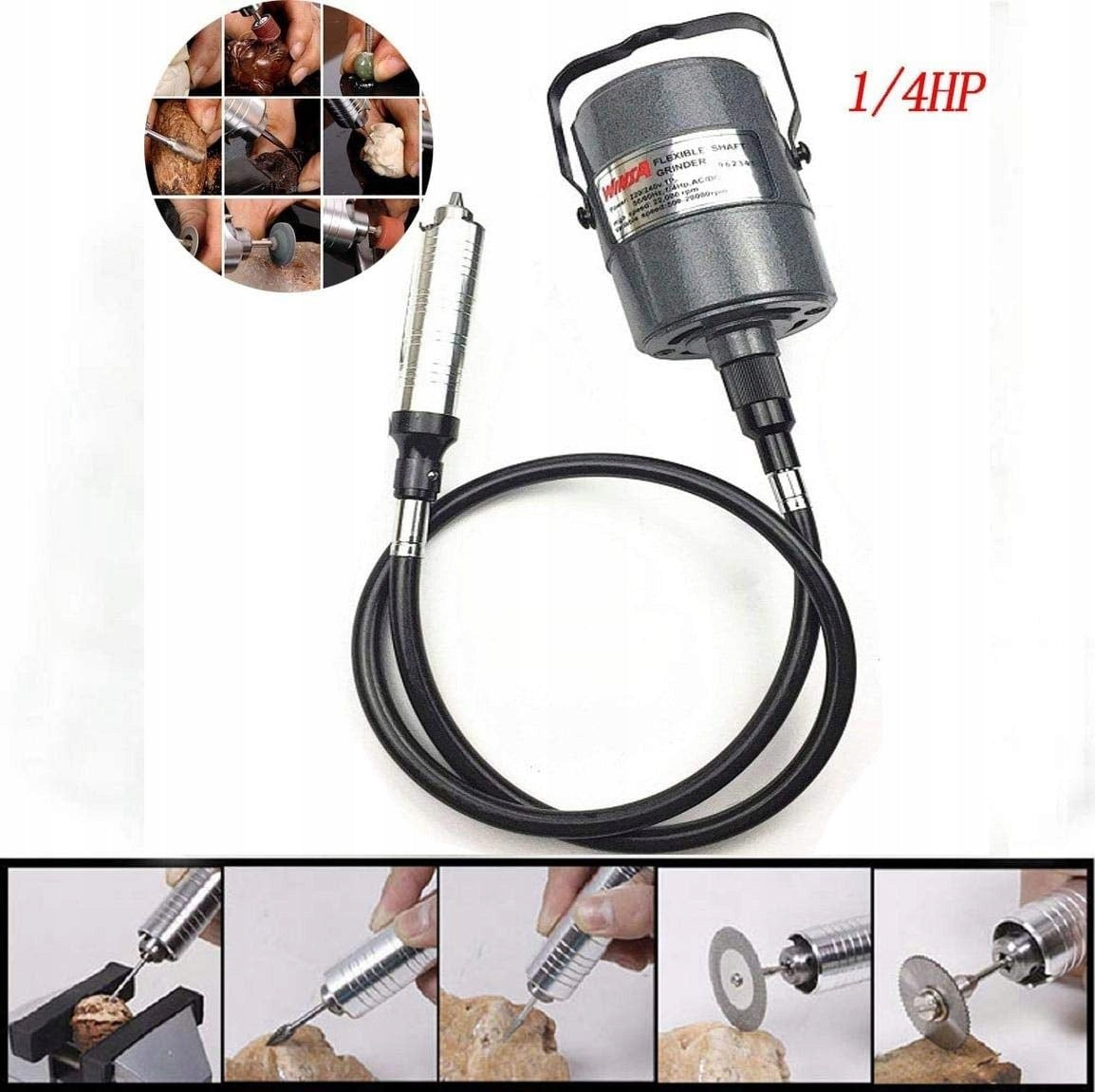 Jewellery motor, mini grinder with flexible combat 0-4mm Brand no brand