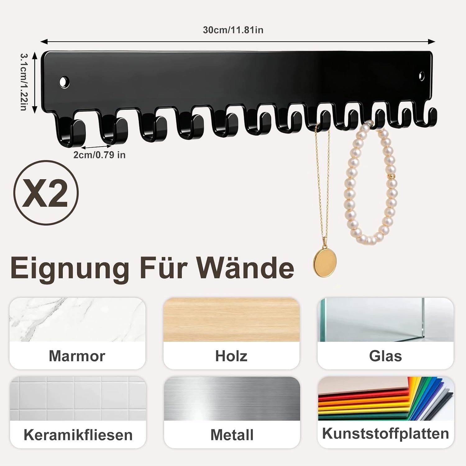 Jewelry Storage Wall, Wall Mounted, Organizer for Brand OTH